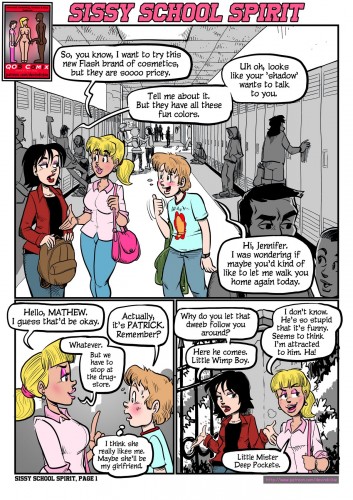 Devin Dickie - Sissy School Spirit Porn Comic