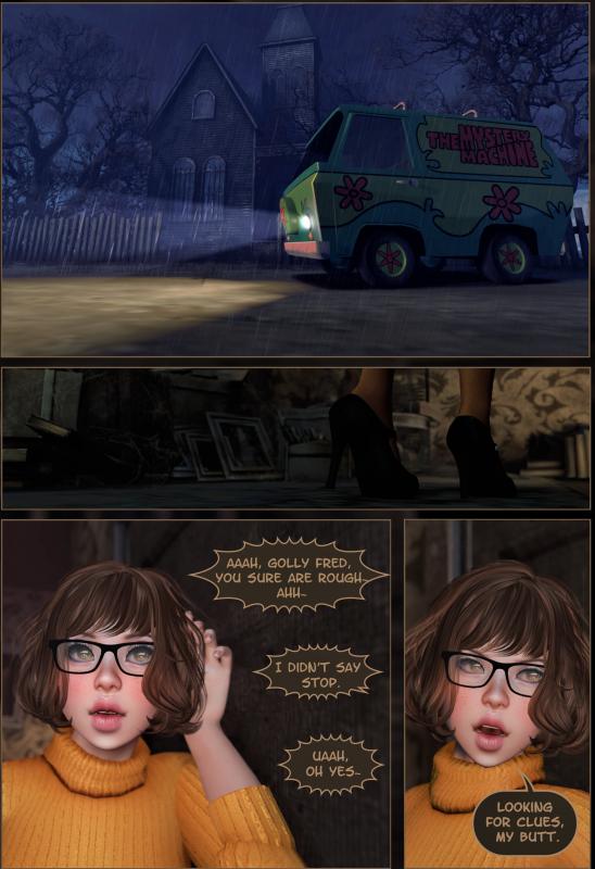 Velma Dinkley and Naughty Dog Scooby Doo Porn Comic